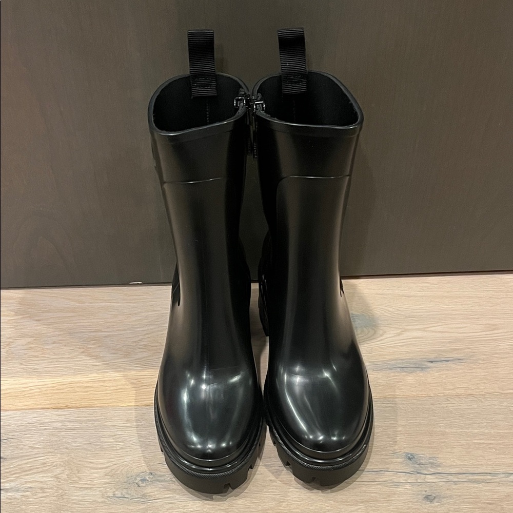 Moncler Black Rain Boots